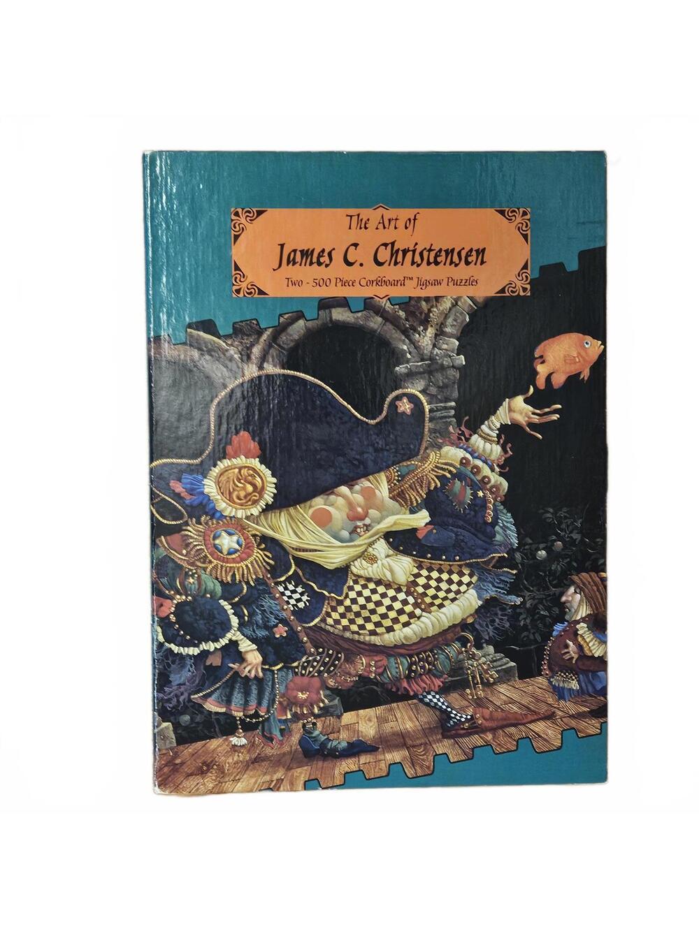Vintage Complete James C Christensen 500 Pc 2 Corkboard Puzzles Unique Shapes